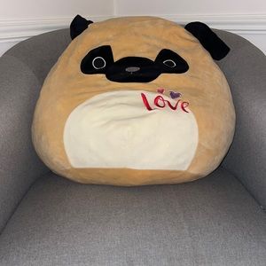 Squishmallow 16’’ Valentine Pug